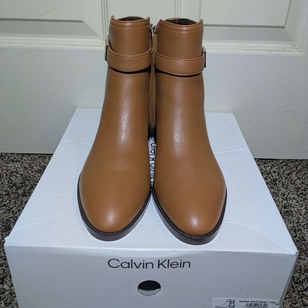 Calvin Klein Women's Tan Ankle Boots